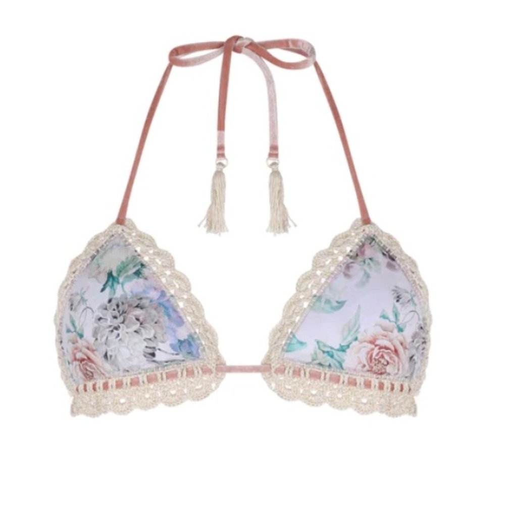 Capittana Acacia Bikini Top Botanic Green